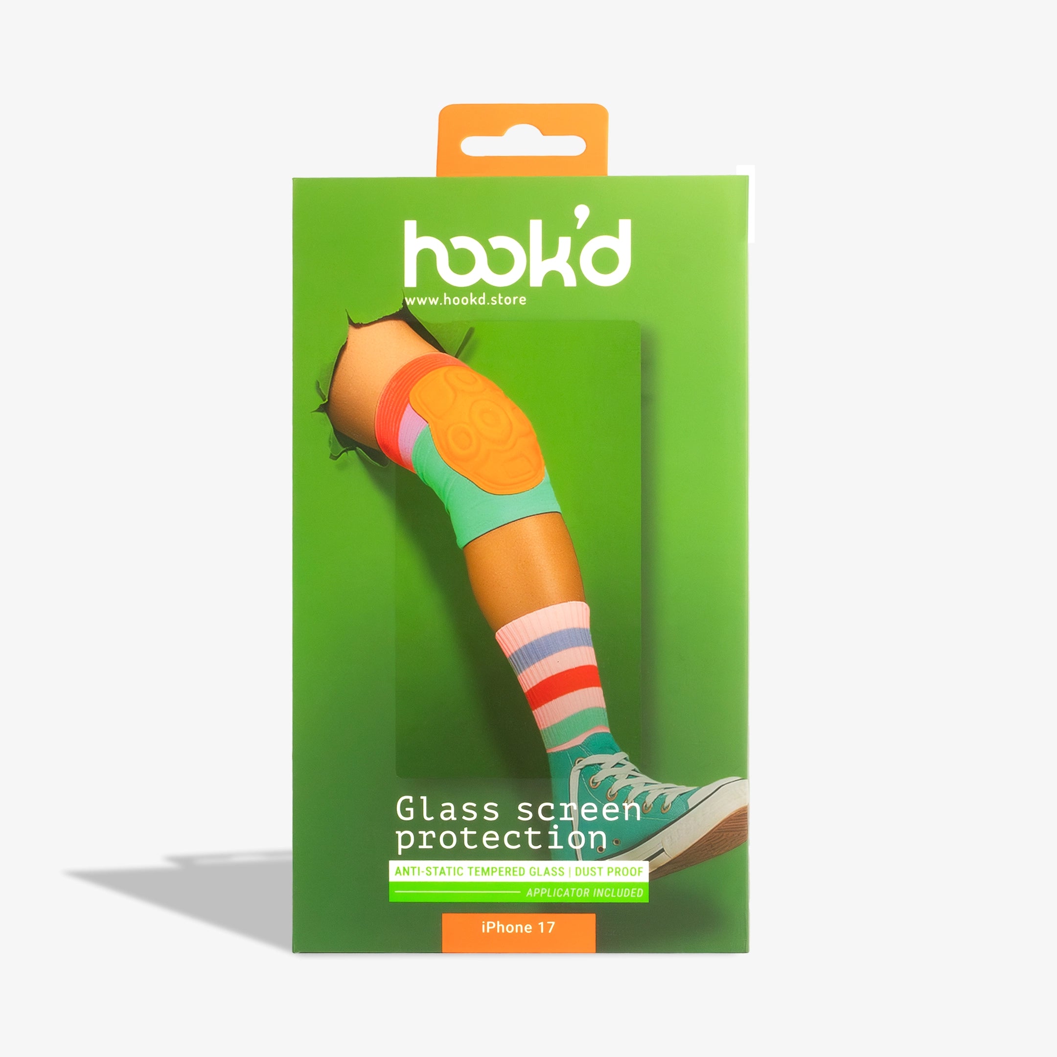 Hook’d iPhone 17 Screen Protector with Applicator - Clear