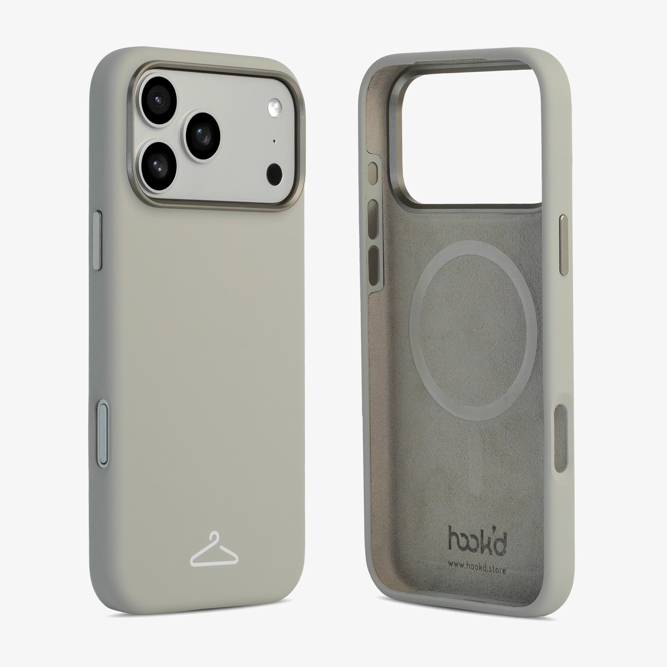 Hook’d iPhone 17 Pro Max Magsafe Silicone Case - Cool Gray