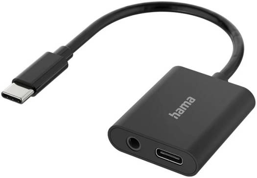 Hama Audio Adapter 2 In 1 USB-C and 3.5 Jack To USB-C