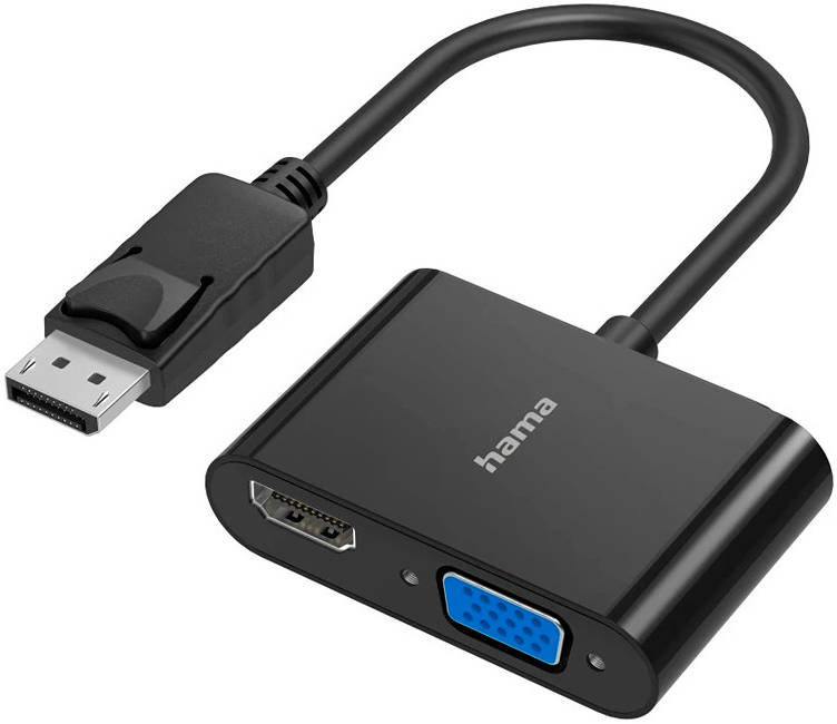 Hama Video Adapter 2 In 1 VGA And HDMI To DisplayPort