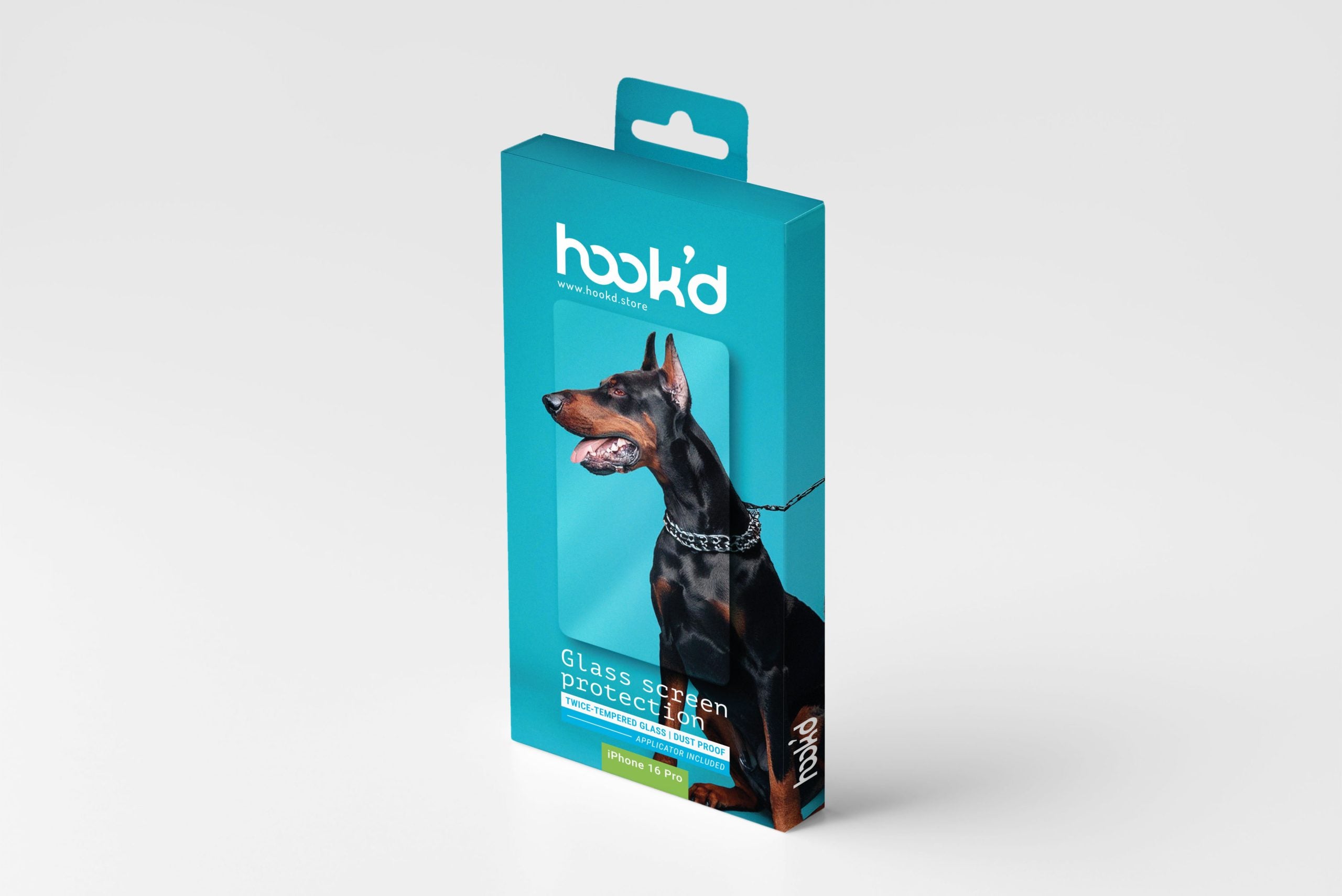 Hook'd iPhone 16 Pro Screen Protector with Applicator