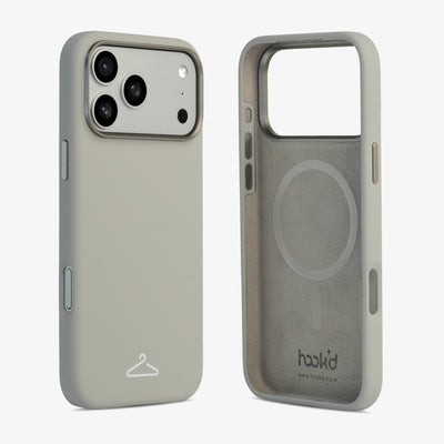 Hook’d iPhone 17 Pro Max Magsafe Silicone Case - Cool Gray