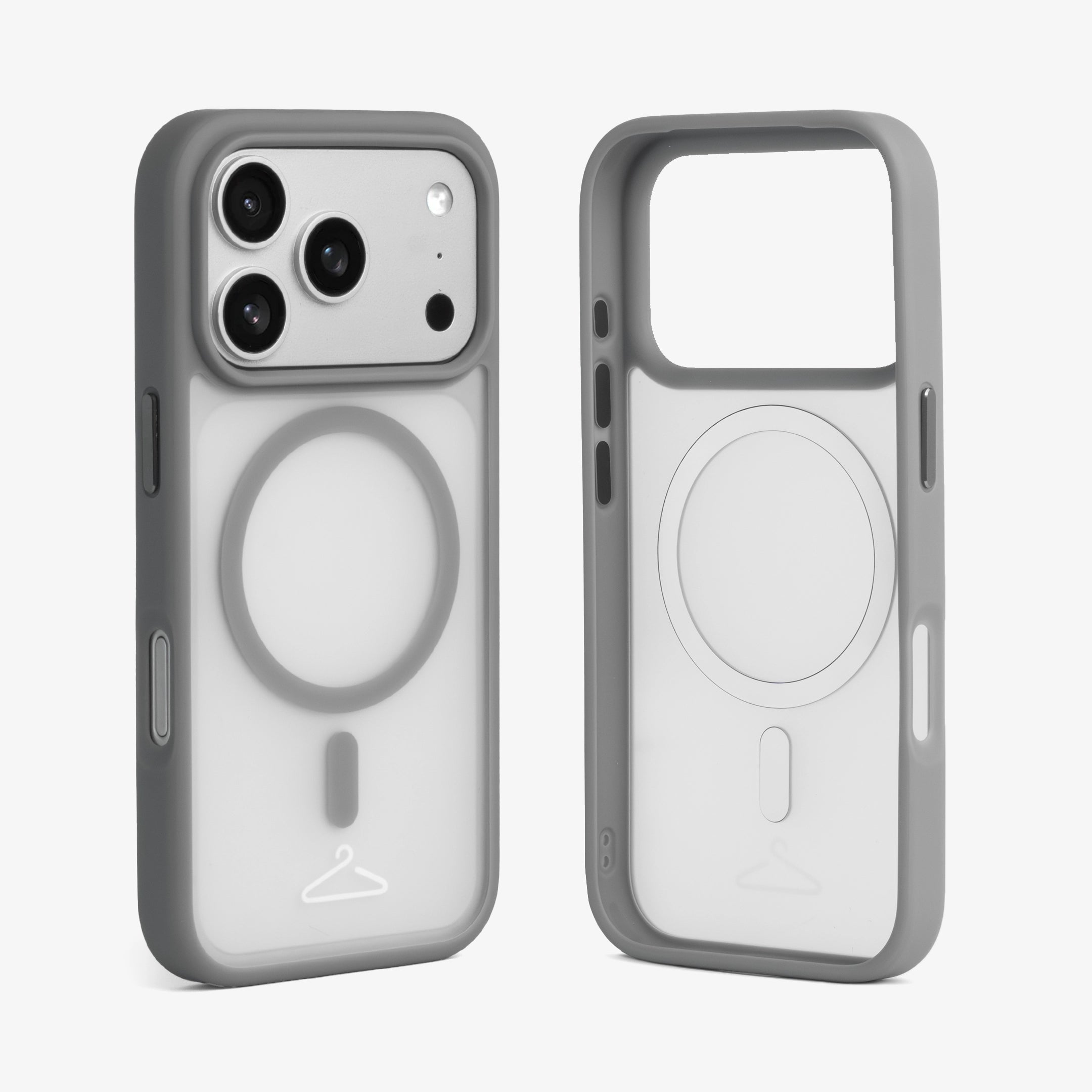 Hook’d iPhone 17 Pro MagSafe Halo Case - Cool Grey