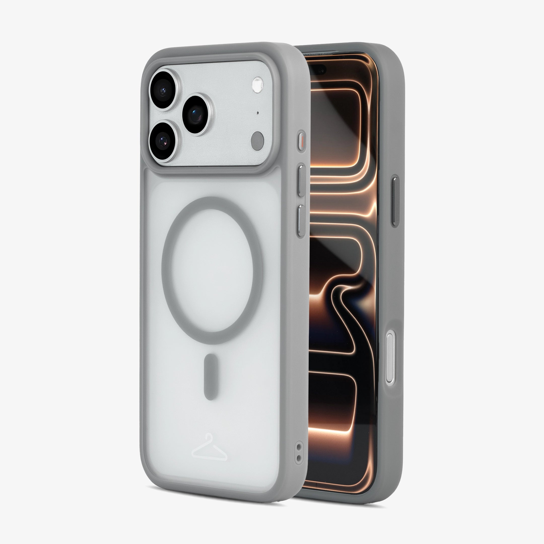 Hook’d iPhone 17 Pro Max MagSafe Halo Case - Cool Grey