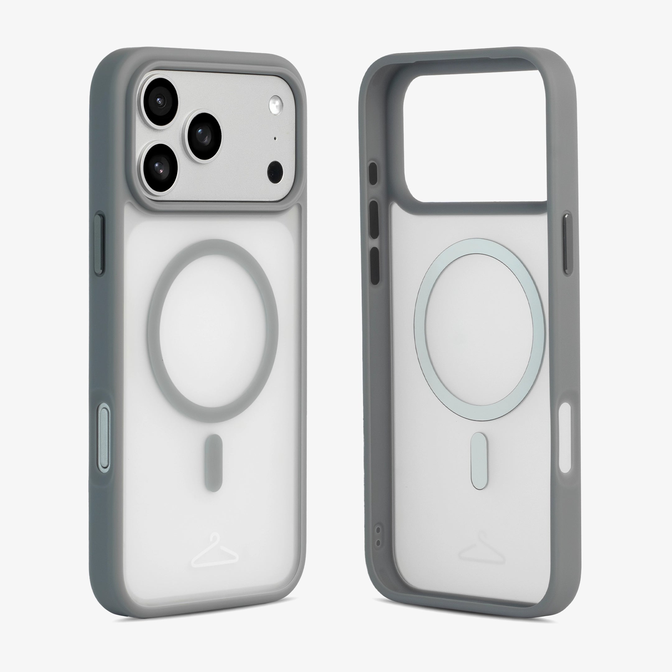 Hook’d iPhone 17 Pro Max MagSafe Halo Case - Cool Grey