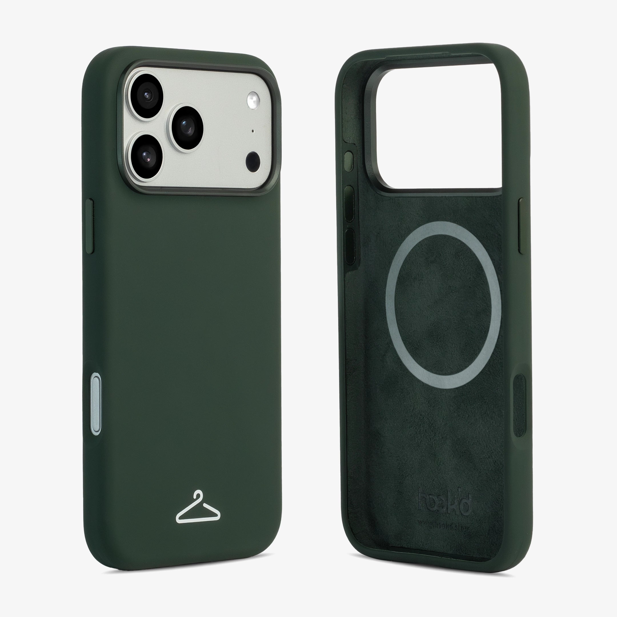 Hook’d iPhone 17 Pro Max Silicone Magsafe Case - Moss Green