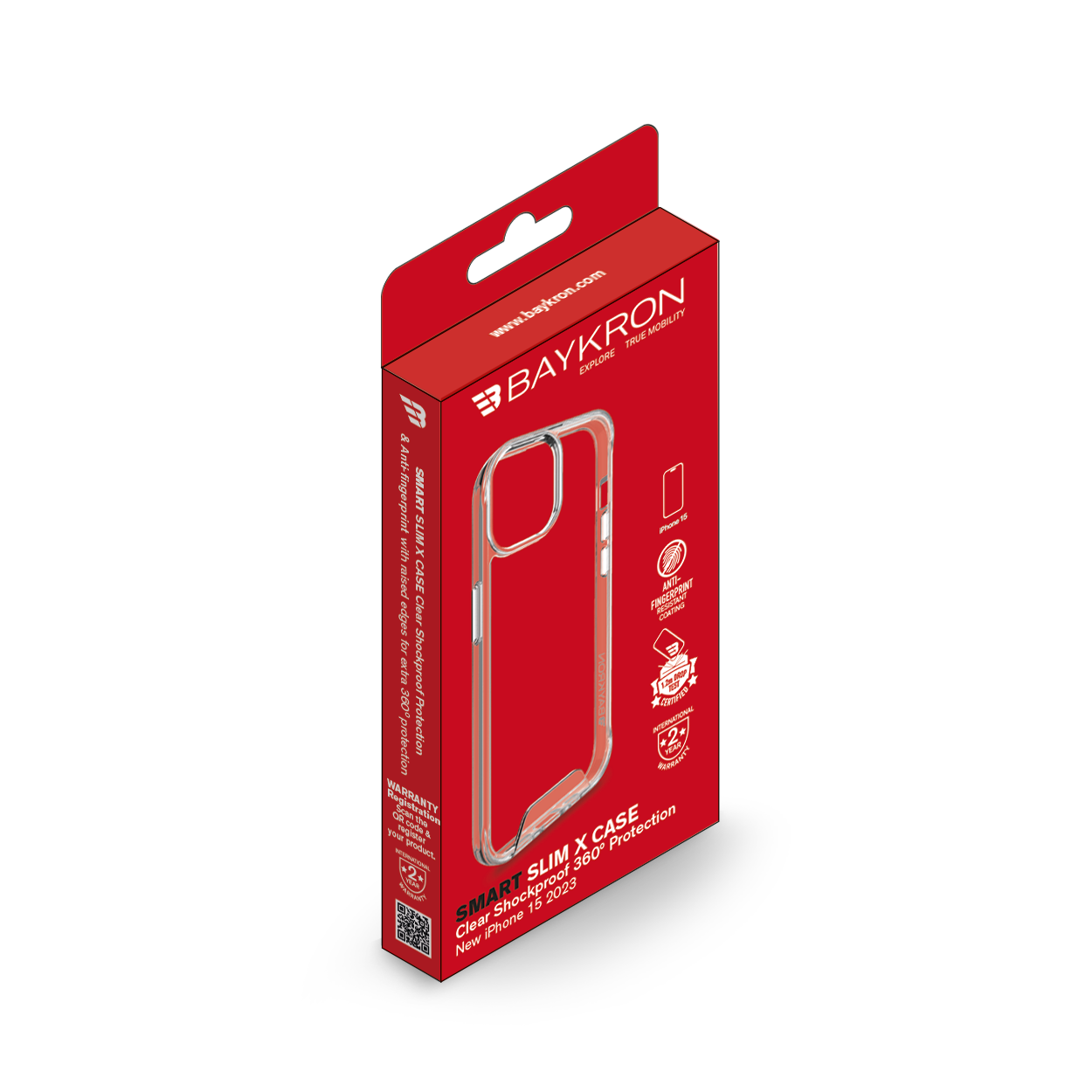 Baykron Smart Slim iPhone 15 Case